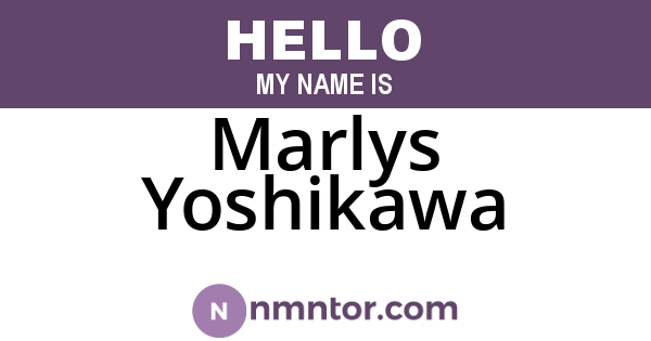 Marlys Yoshikawa