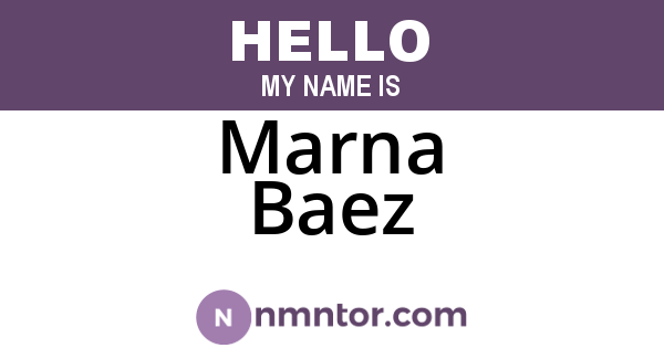 Marna Baez
