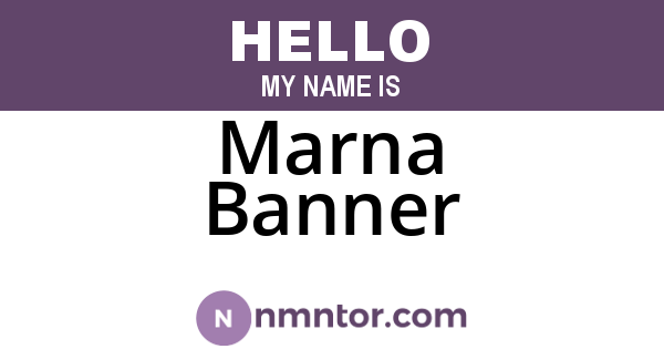 Marna Banner