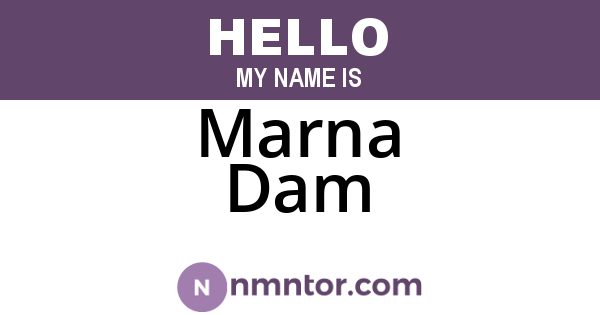Marna Dam