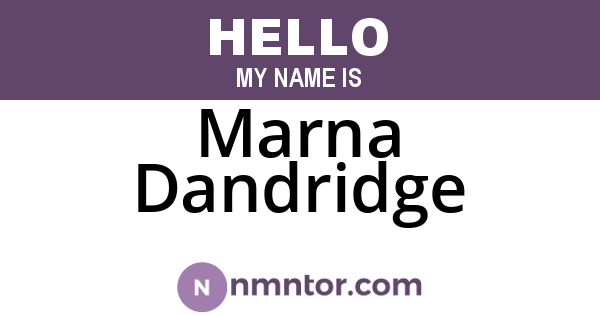 Marna Dandridge