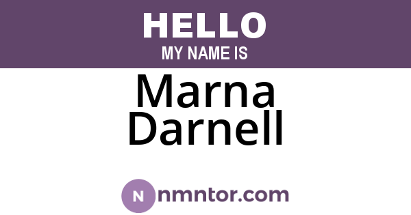Marna Darnell