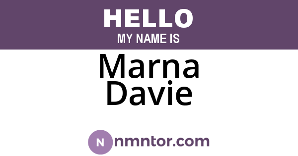 Marna Davie