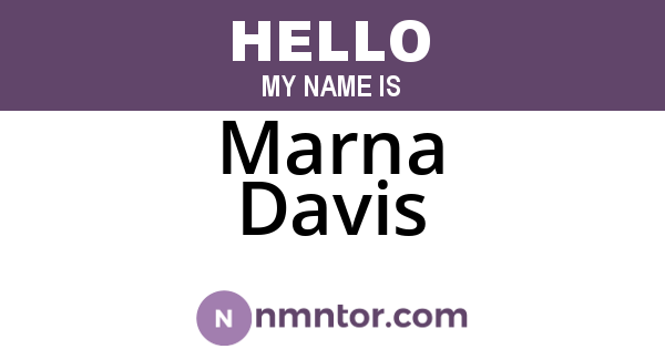 Marna Davis