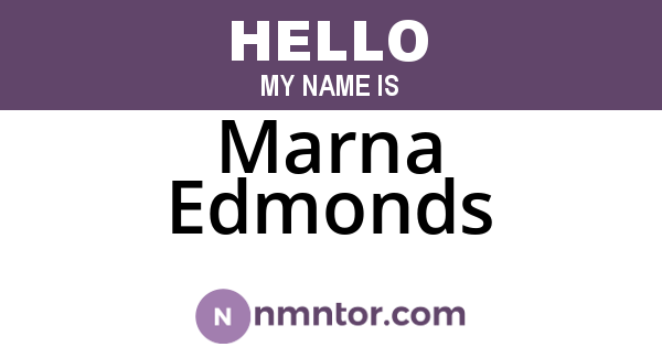 Marna Edmonds