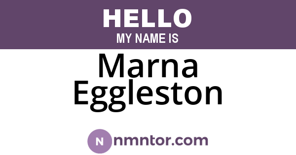 Marna Eggleston
