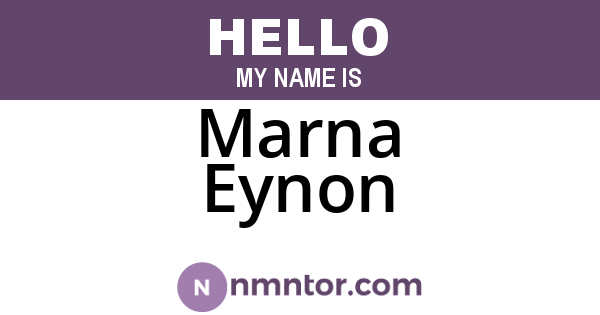 Marna Eynon