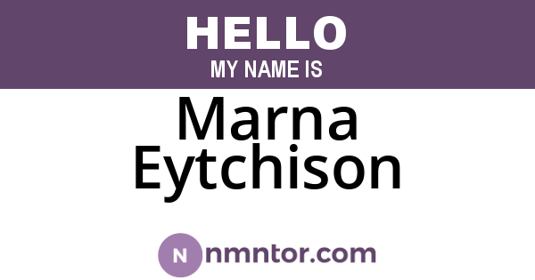 Marna Eytchison