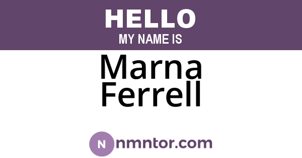Marna Ferrell