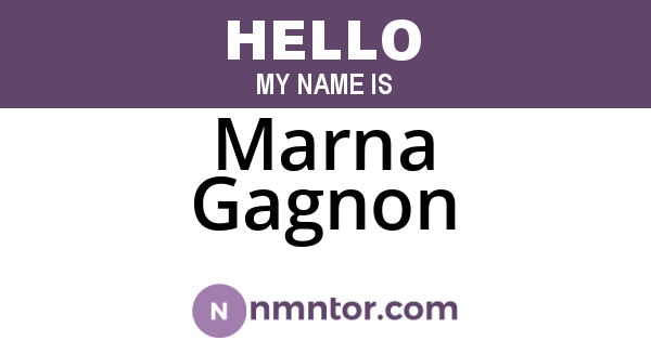 Marna Gagnon