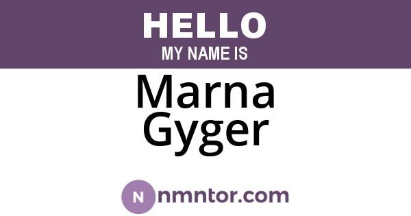 Marna Gyger