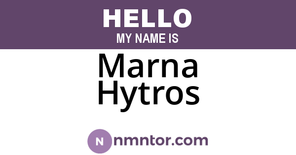 Marna Hytros