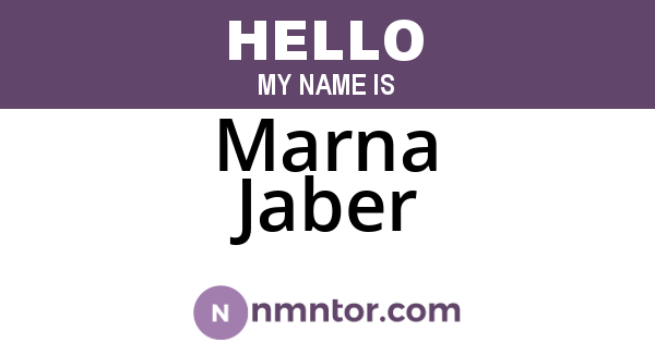 Marna Jaber