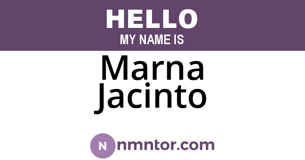 Marna Jacinto