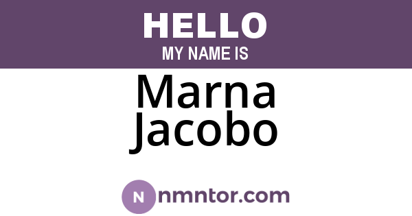 Marna Jacobo