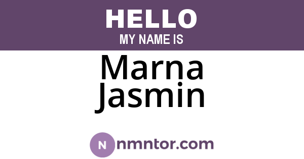 Marna Jasmin