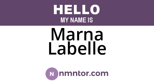 Marna Labelle