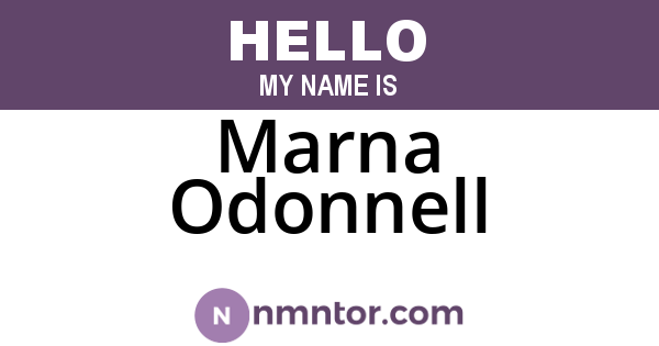 Marna Odonnell