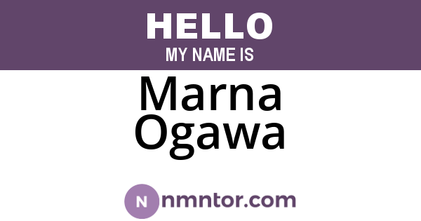 Marna Ogawa