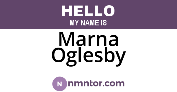 Marna Oglesby