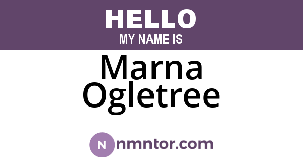 Marna Ogletree