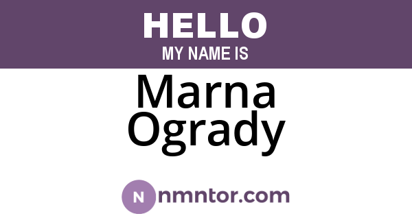 Marna Ogrady