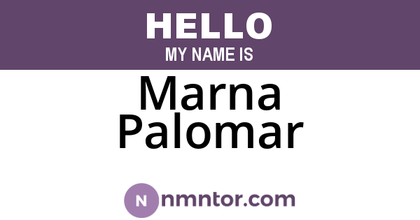 Marna Palomar