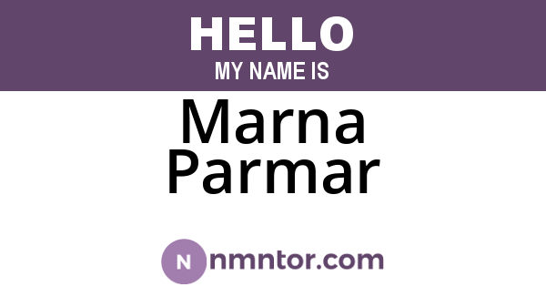 Marna Parmar