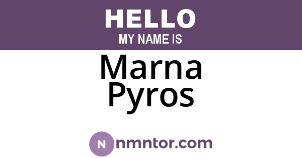 Marna Pyros