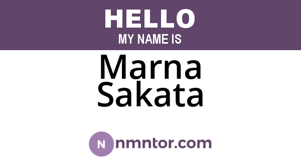 Marna Sakata