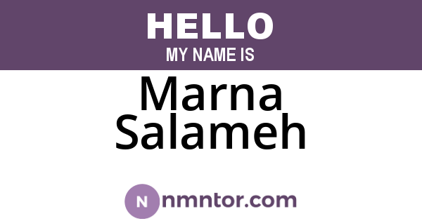 Marna Salameh