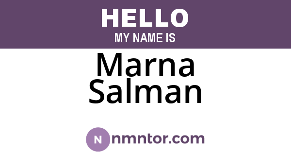 Marna Salman