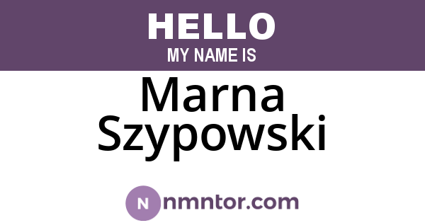 Marna Szypowski