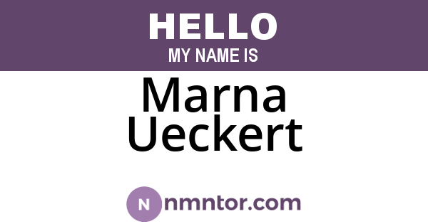 Marna Ueckert