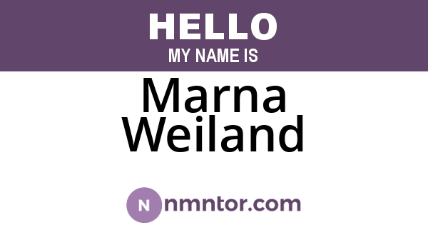 Marna Weiland