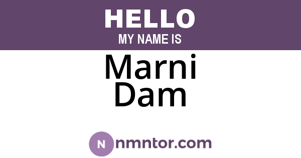 Marni Dam