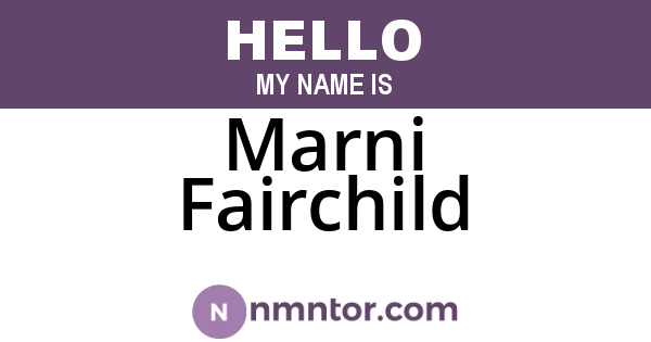 Marni Fairchild