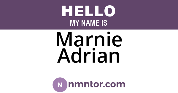 Marnie Adrian