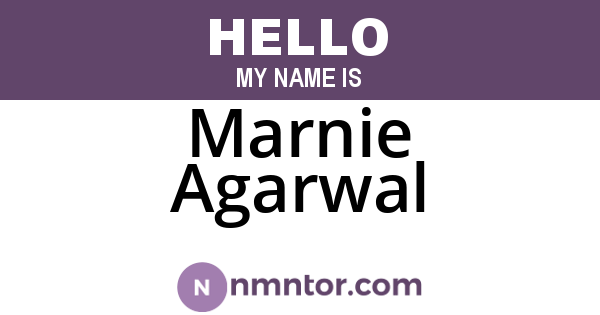 Marnie Agarwal
