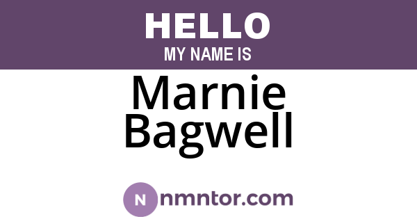 Marnie Bagwell