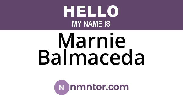 Marnie Balmaceda