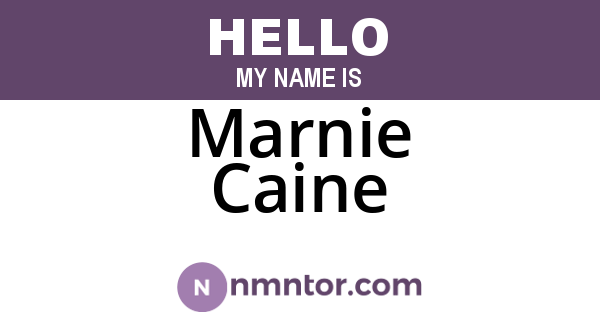 Marnie Caine