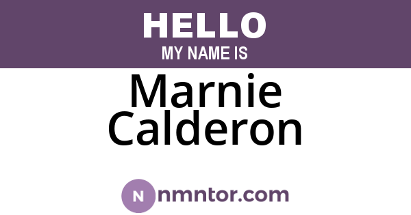 Marnie Calderon