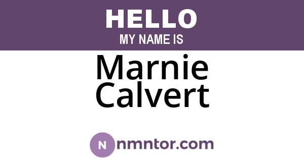 Marnie Calvert