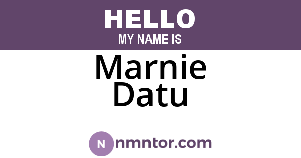 Marnie Datu