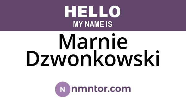 Marnie Dzwonkowski