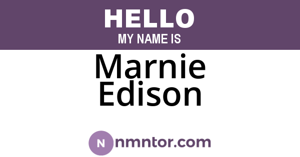 Marnie Edison