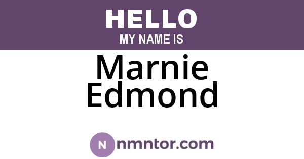 Marnie Edmond