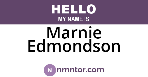 Marnie Edmondson