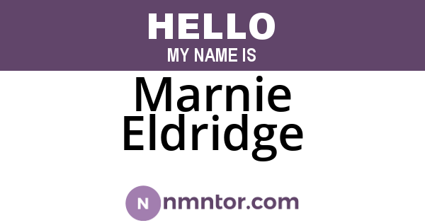 Marnie Eldridge